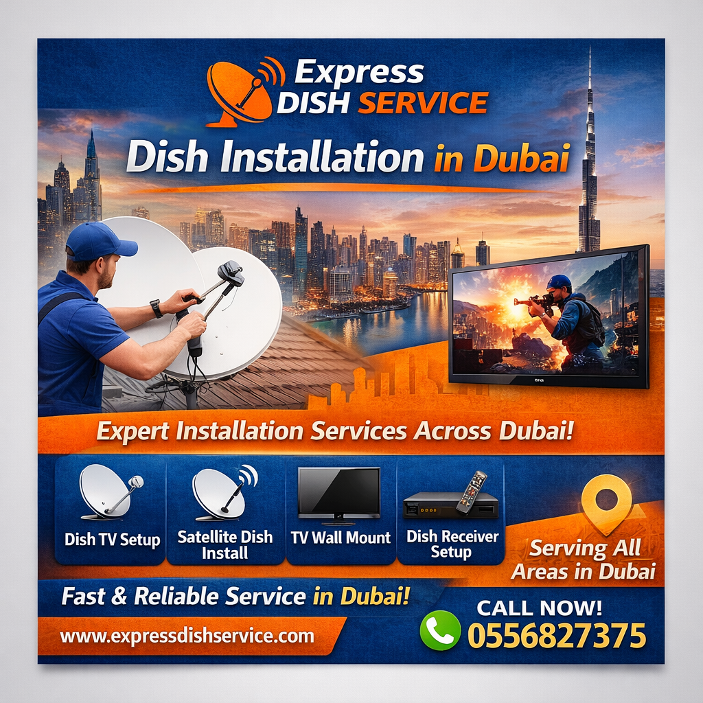 Dish Installation in Dubai Call 0556827375 for Fast Setup